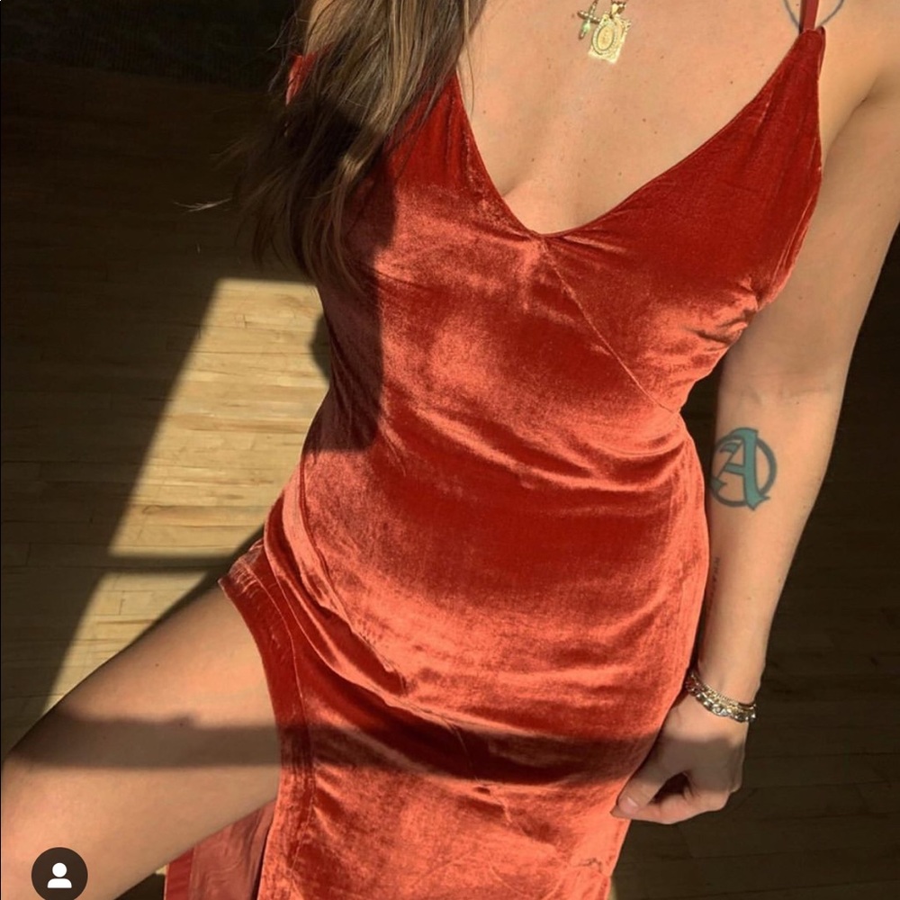 For Love and Lemons Nadine Velvet Maxi